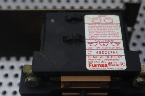 Furnas 48DC37A4 BI-METAL Overload Relay 600VAC Used With Warranty - Picture 6 of 13