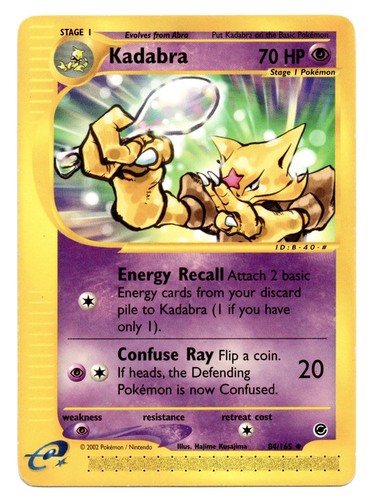 Kadabra 084/165 Expedition Base Set Regular - Picture 1 of 2