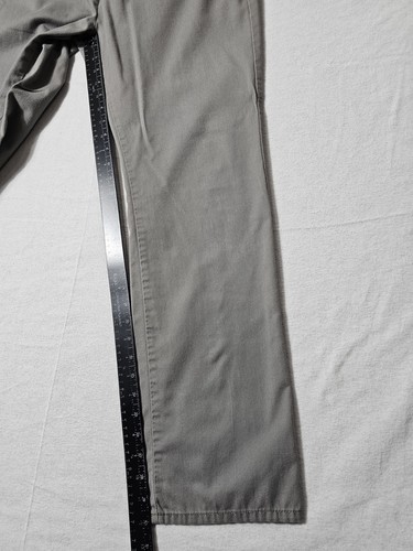 Bullhead Lightweight Slim Straight Flat Front Gray Chino Pants Size 34 x 32 - Picture 4 of 18