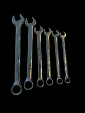 Vintage Powerbuilt 6 Piece Metric Combination Wrench 19mm-10mm Chrome Vanadium