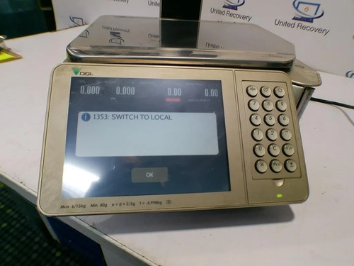 Báscula de PC comercial Teraoka DIGI SM-5500P con impresora de etiquetas - Imagen 2 de 5