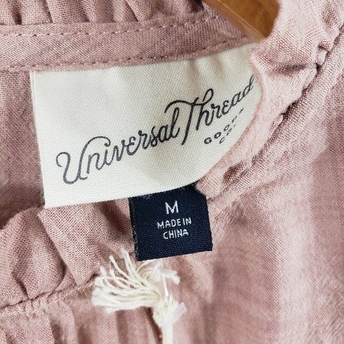 Blusa Universal Thread Volantes Manga Larga M NUEVA NUEVA CON ETIQUETAS - Imagen 8 de 10