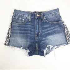 Urban Outfitters BDG Womens Size 27 Girlfriend High Rise Jean Shorts Festival