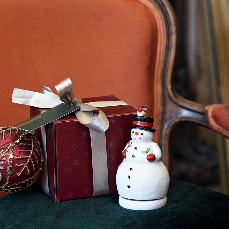 Carillon Pupazzo di Neve Girevole Villeroy & Boch Nostalgic Melody 17 cm, fotografia 8 di 9