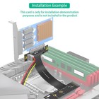 M.2 Key M 4.0 to PCI-e 4.0 4X Nvme 4.0 to PCI-e PCI-Express 4X Extension Cable