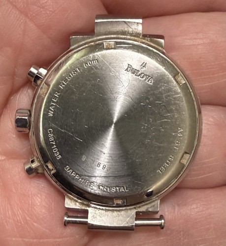 Bulova Accutron 26R10 Chamonix Diamond Chronograph Ladies Watch Works, No Band - Picture 2 of 10