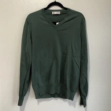 Brunello Cucinelli Men's Knit Pullover V-Neck Sweater NWT - Size 50IT green