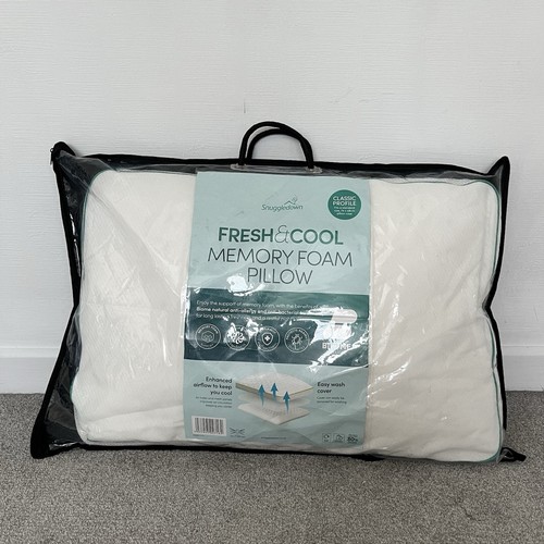 Snuggledown Fresh & Cool Memory Foam Pillow Classic Profile Antibacterial New