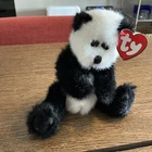 Vintage 1993 Ty Attic Treasures Beanie Baby Checkers the Panda Bear Plush