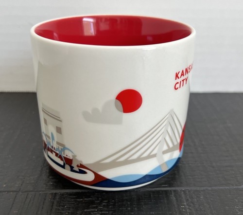 Taza de café Starbucks Kansas City Missouri You Are Here Collection YAH 14 oz - Imagen 2 de 8