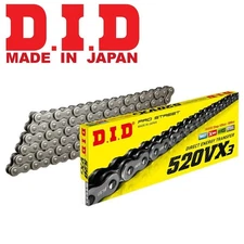 D.I.D 520VX3 Professional X-Ring Series Chain-112 Links-Natural o-ring xring oem