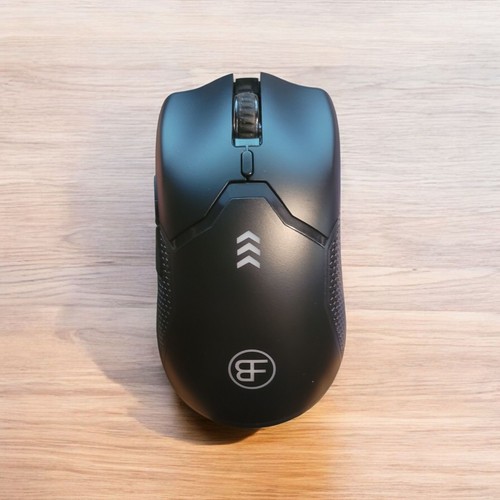 BalanceFit Black Lighted Mouse 2.4hz USB Wireless Rechargable Backlit W Cord - Picture 2 of 4