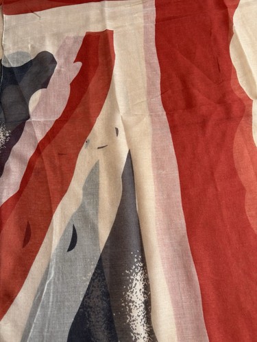"Bufanda con estampado Union Jack 100 % poliéster talla aproximada 35x70"" nueva sin etiquetas" - Imagen 3 de 7