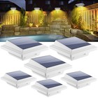 Outdoor Solar Lights - Gutter Lights 6pcs, Solar-Powered LED Wall/Fence/Step/...