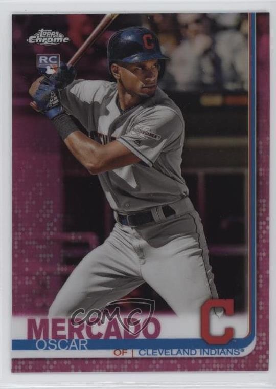2019 Topps Chrome Update Target Pink Refractor Oscar Mercado #40 ut4