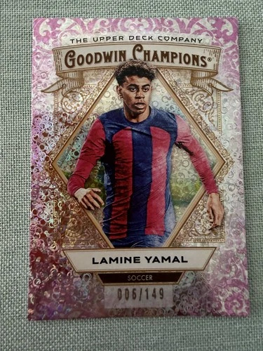 2025 Upper Deck UD Goodwin Champions Lamine Yamal Pink Confetti Parallel /149