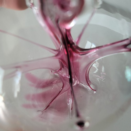 Peter "Paedra" Bramhall and Andy Bird GLASS ORB SPHERE w/Purple Hand blown 1996 - Picture 7 of 24