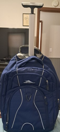 High Sierra Freewheel Wheeled Laptop Backpack, True Navy, 14 x 18 x 7 - Picture 2 of 8
