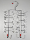 Necktie Rack Hanger Organizer - Metal & Rubber for 36 Ties + 2 Belt Hooks