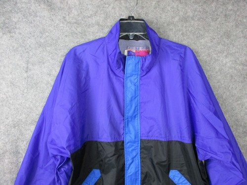 Vintage Cirrus Rainsuit Jacket Mens Large Purple Black Sun Mountain Sports 90s - Picture 2 of 16