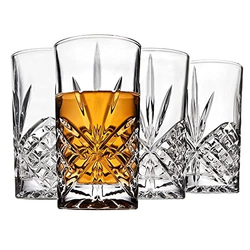 Godinger Dublin Crystal High Ball Glasses - Thumbnail 4