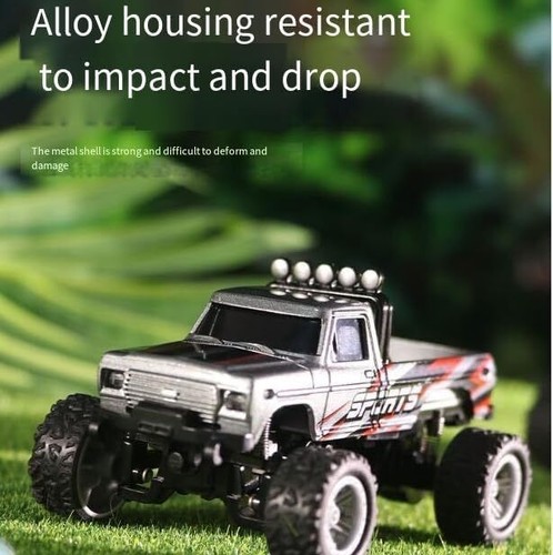 Mini RC Monstertruck, kleine RC Autos im Maßstab 1:64 Kinder Spielzeug mit Beleuchtung - Bild 27 von 34
