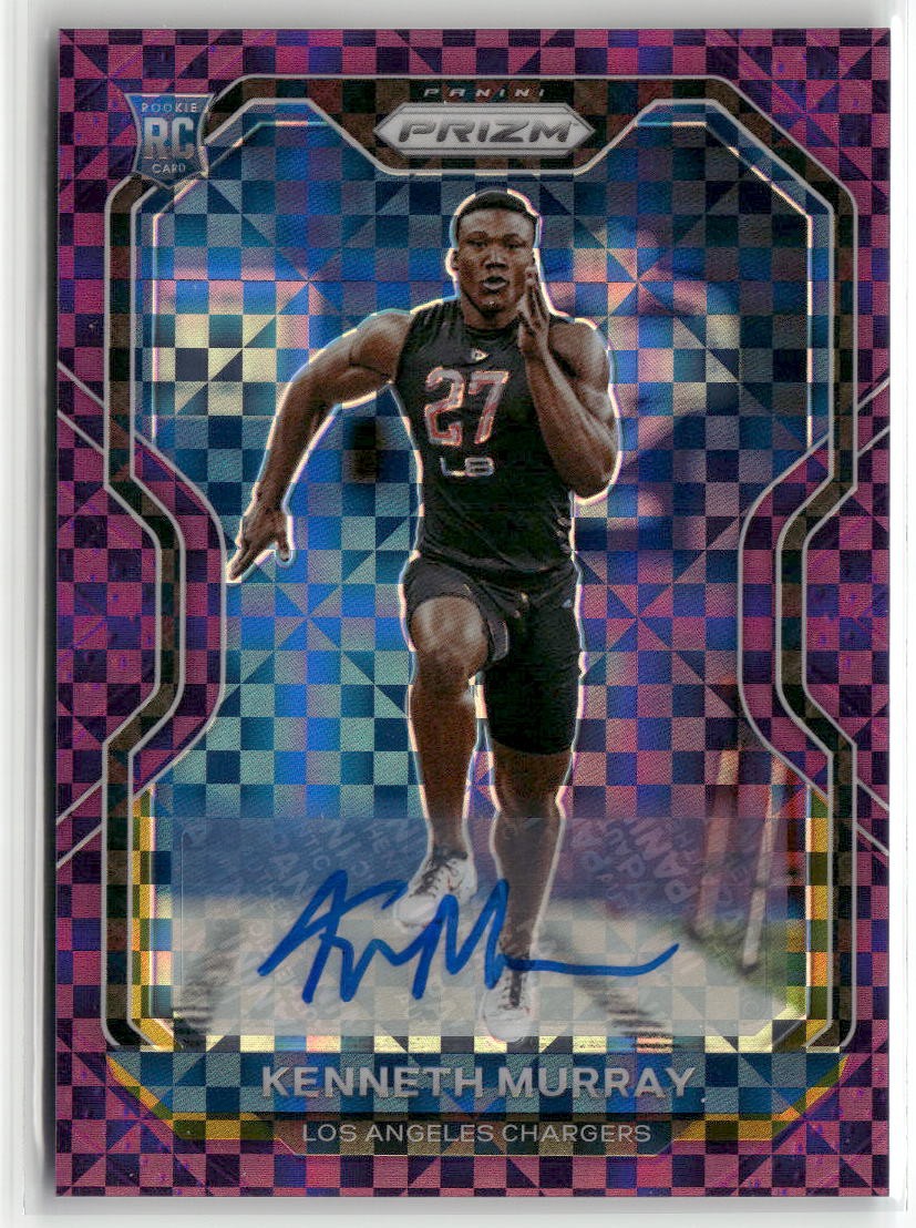 2020 Prizm #327 Kenneth Murray RC AUTO Prizm Purple Power #/49 ☘️105