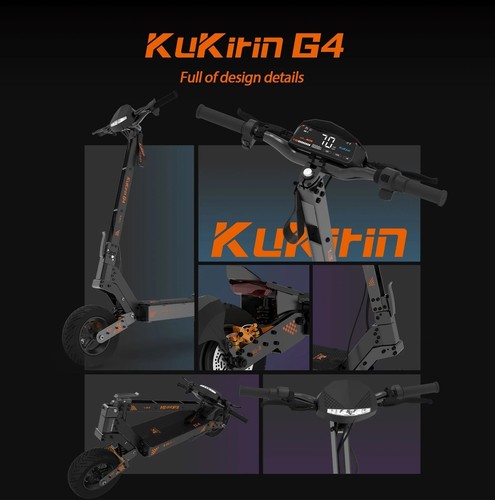 11 Zoll Elektroroller Klappbar 60V 20AH Offroad E-Scooter 75KM 150KG KUKIRIN G4 - Bild 12 von 23