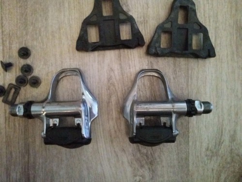 Shimano 105 PD-5700 SPD SL Klickpedale Rennrad Triathlon Pedale 9/16 silber Paar - Bild 6 von 6