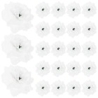  50 Pcs Künstliche Blumen Weiss Kunstblumen Rosen Blüten Kunstrosen