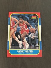 1986-87 Fleer #71 RODNEY MCCRAY Houston Rockets Basketball Card