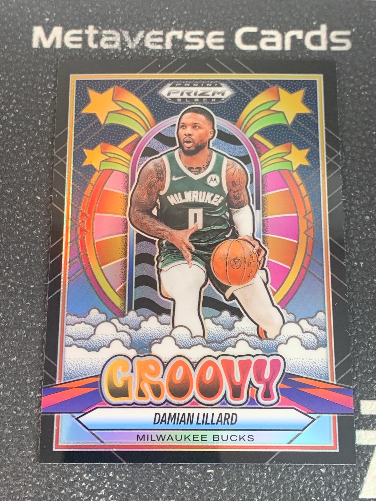 2024-25 Panini Prizm Black Damian Lillard Groovy Case Hit SSP