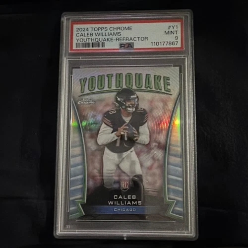 2024 Topps Chrome Youthquake Refractor Caleb Williams #Y-1 Bears Rookie PSA 9