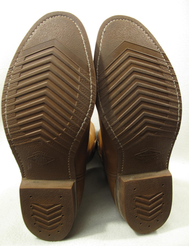 Vintage Bronson Schuh ~ Arbeitsstiefel ~ hergestellt in den USA ~ braunes Leder ~ zum Überziehen ~ Stahlkappe ~ Cowboy ~ 11 D - Bild 6 von 20