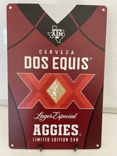 Dos Equis - Texas A&M Metal Sign - XX - Aggies University