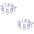 2 Count Candlestick Holders Wedding Table Number Signs Seat Cards