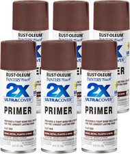 334018-6PK Painter's Touch 2X Ultra Cover Spray Primer 12 oz Flat Red, 6 Pack