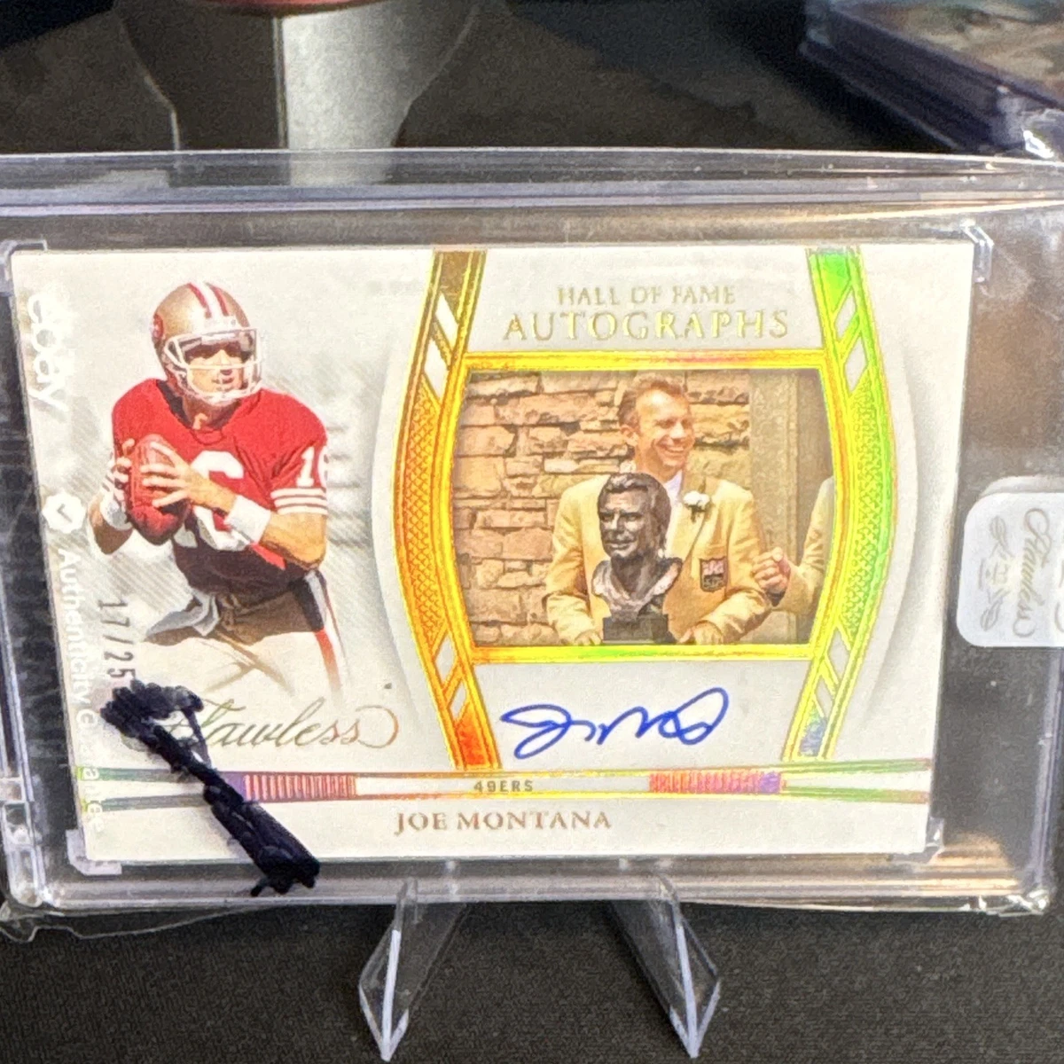 Panini Joe Montana Football Original Autographed Sports Trading