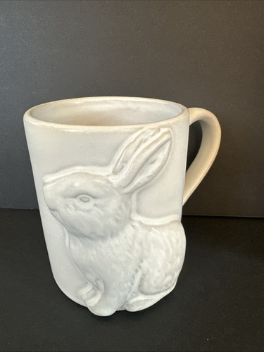 Pottery Barn Rustic Bunny Becher, White Rabbit 3D - Bild 7 von 8