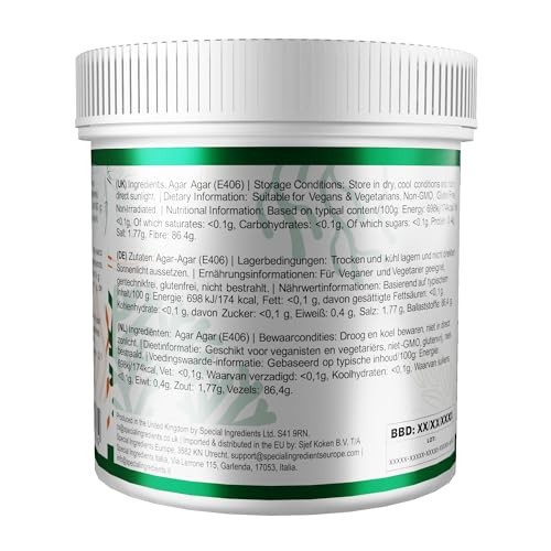 Special Ingredients Agar Agar 100g Premium Quality Powder Vegan Gelatine, - Bild 2 von 5