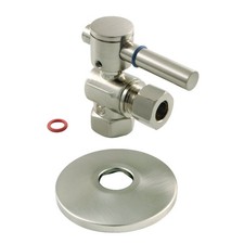 Kingston Brass CC3310.DLK 1-3/4"H Quarter Turn Angle Stop Valve - Nickel