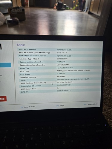 Lenovo ThinkPad E14 Gen 2 14" FHD RYZEN 5 4500U 256GB SSD 16GB W11P AMD - Picture 4 of 4