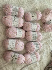 DY Choice Baby Joy DK Yarn Lot 10 +Skeins NewStarburst  Pink DYBJP87 Dye 20104