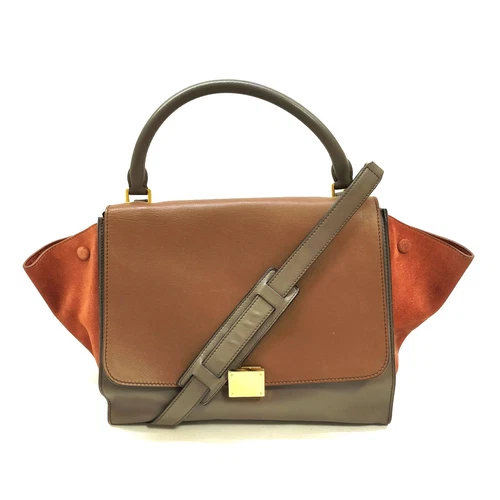 CELINE Hand Bag  Brown Leather 4724390