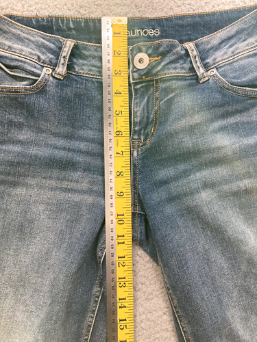 Maurice Womens Jeans 7/8 Regular Blue Medium Wash Stretch Zip - Picture 8 of 10