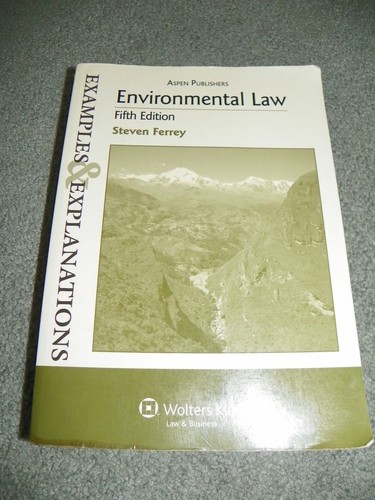 ASPEN PUBLISHERS ENVIRONMENTAL LAW 5TH EDITION BY STEVEN FERREY EXAMPLES & EXP - Picture 1 of 3