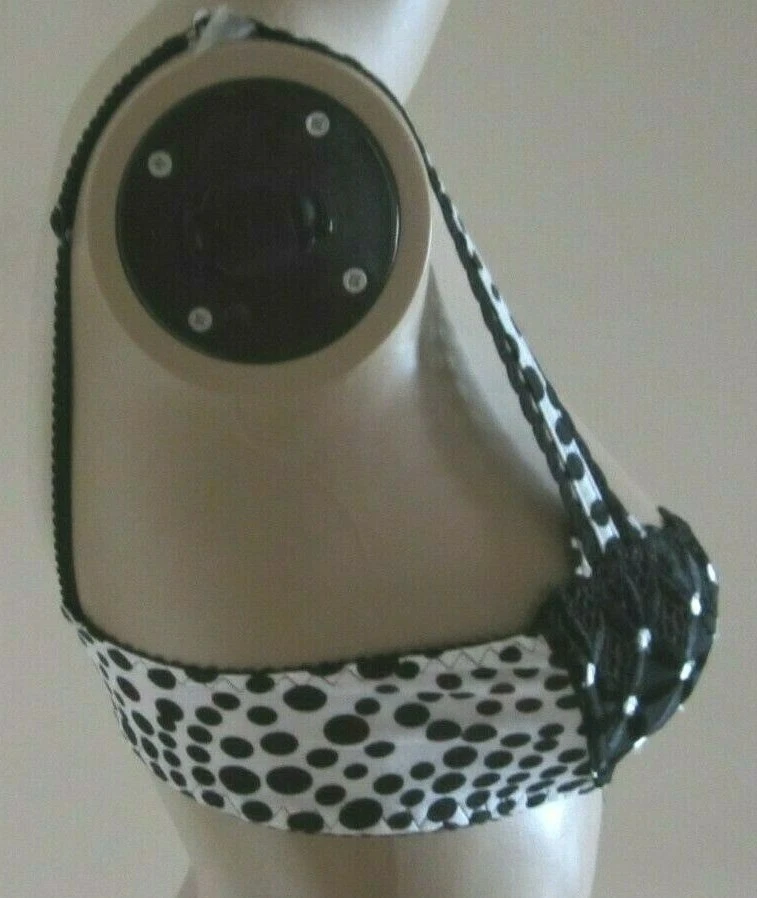 Sujetador AUBADE BAHIA blanco y negro con aros talla 30B Foto 2 de 4