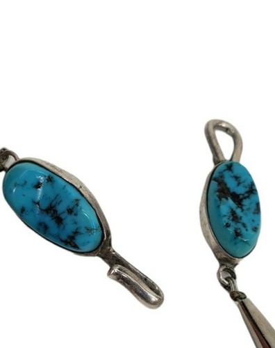 Early TOMMY SINGER Navajo Large Bead Tumbled Turquoise Necklace - Picture 10 of 10