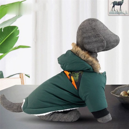 Bulldog francese animali cucciolo giacca invernale vestito cappotto cane caldo impermeabile - Foto 4 di 13