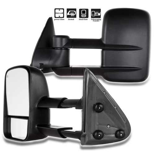 For 1999-2002 Chevy GMC Side Tow Mirrors Pair Power Heated Telescoping - Imagen 2 de 6